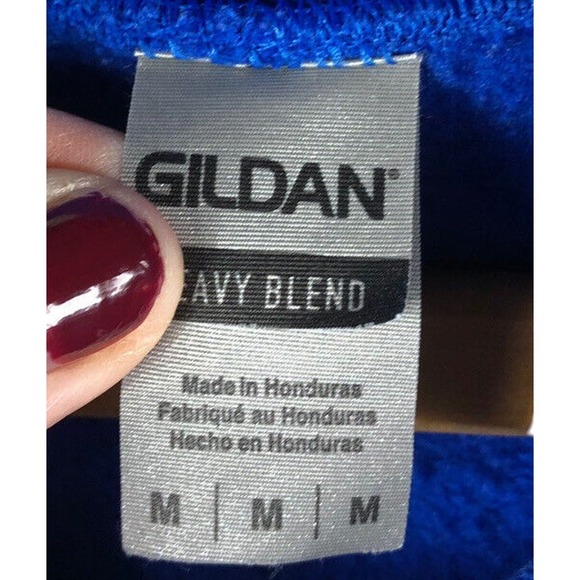 Washington Adams '89 Sweatshirt Hoodie Medium President Campaign Look Blue - Picture 3 of 6